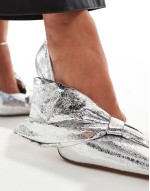 Geovanni embellished heeled shoes in silver