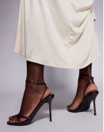 Simmi London Vitani barely there heeled sandals in chocolate