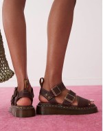 Gryphon quad sandals in brown
